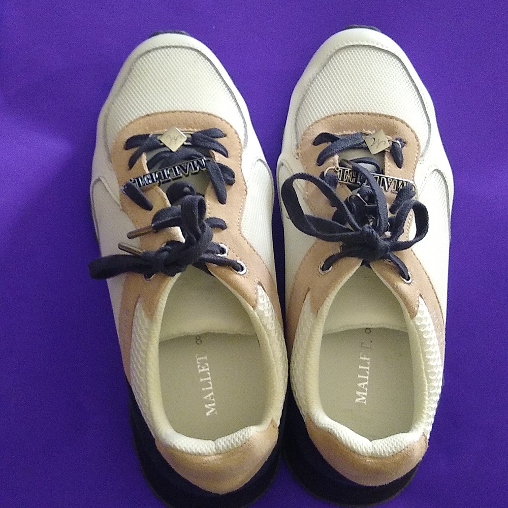 Mallet London designer luxury sneakers w/ box & dustbag size 10.5 US/ UK 8